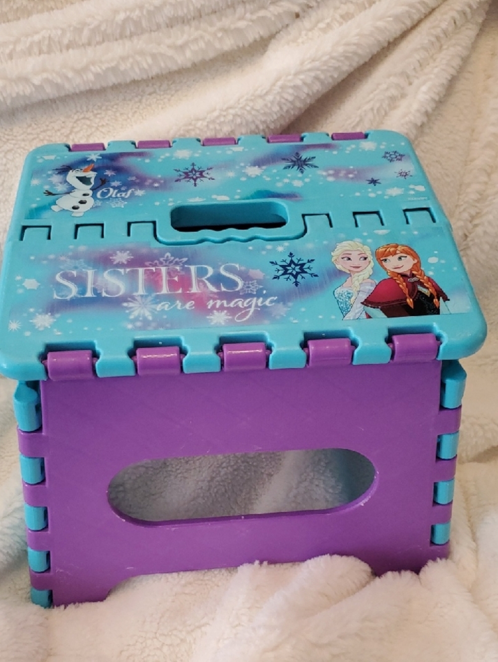 Disney Frozen Foldable Step Stool - Purple & Aqua
